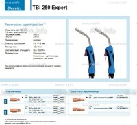 Горелка для полуавтоматической сварки TBi 250 Expert, длина 5 m. - st-e.info - Каменск-Уральский
