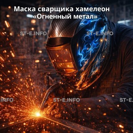Маска сварщика хамелеон «Огненный метал» (YXE-718G PRO) - st-e.info - Каменск-Уральский